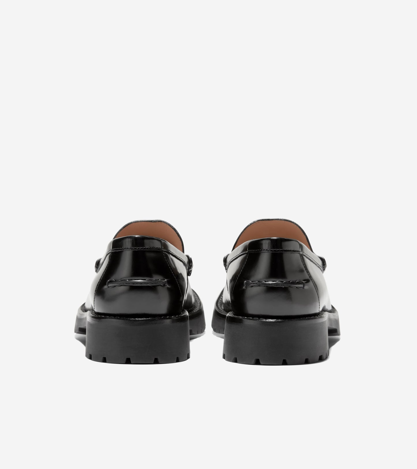 Women's Treena Lug Loafers-Black Box Leather
