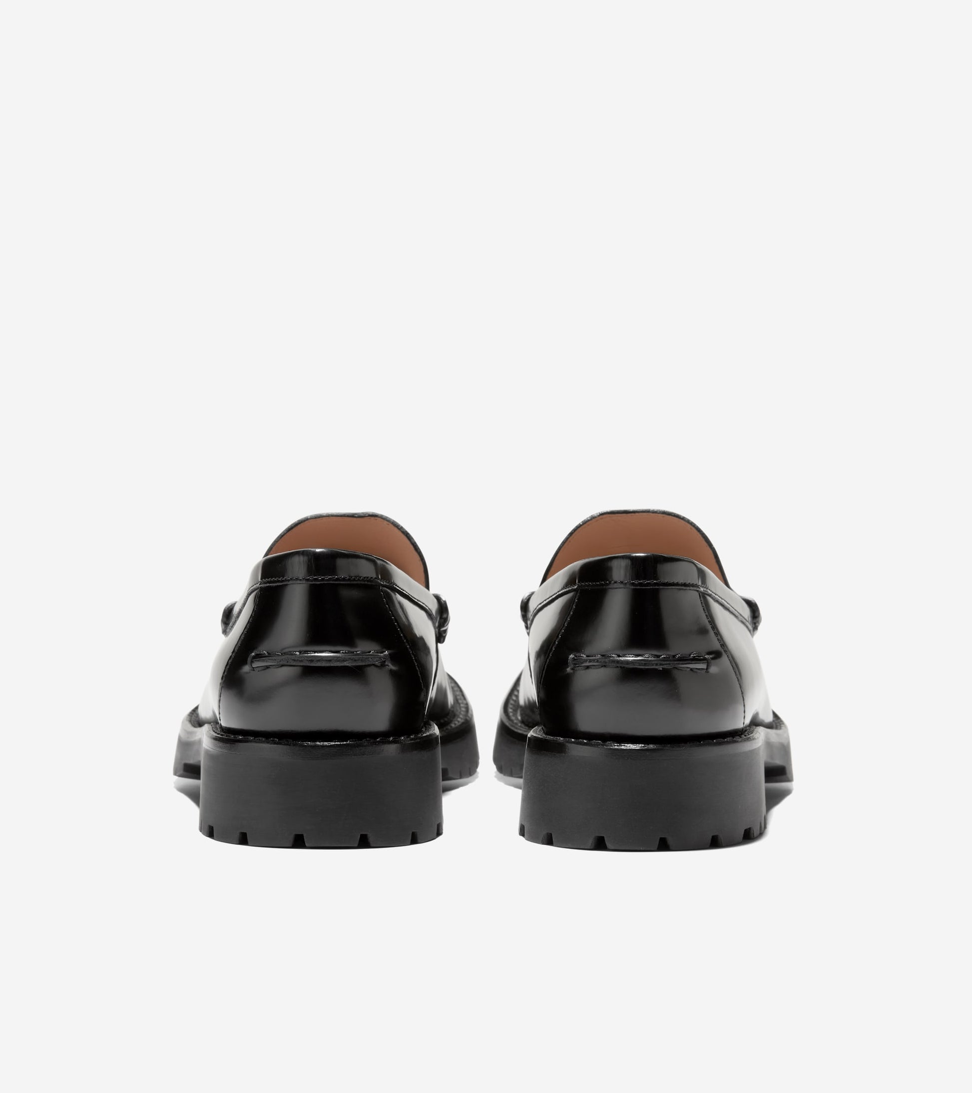 Women's Treena Lug Loafers-Black Box Leather