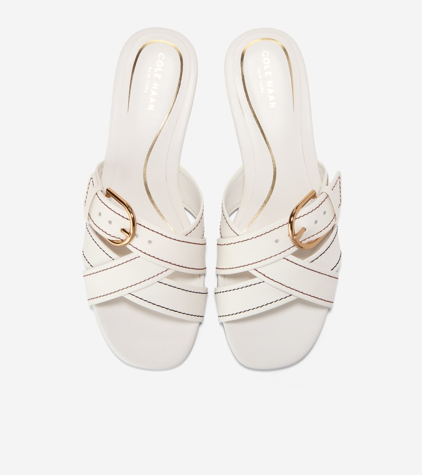Women's Velma Buckle Slide Sandals-Powder