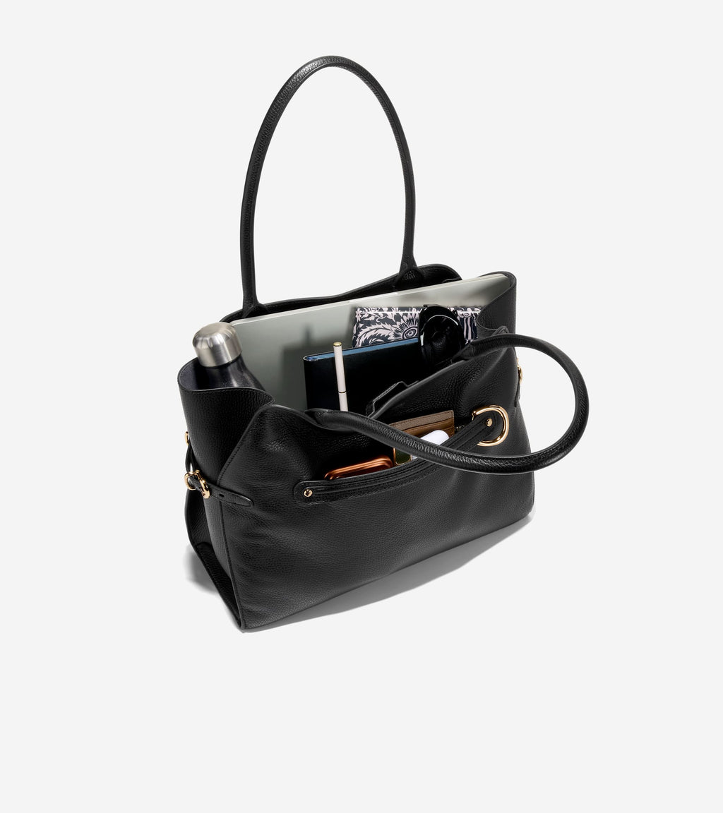 Women's Vivianne Tote Bag-Black