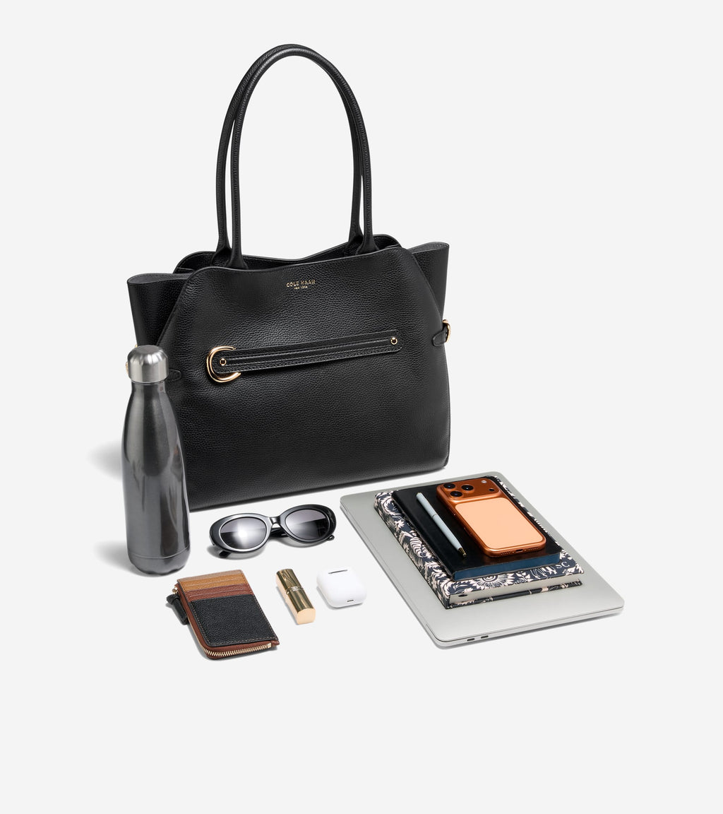 Women's Vivianne Tote Bag-Black