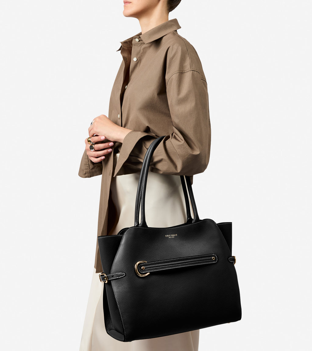 Women's Vivianne Tote Bag-Black