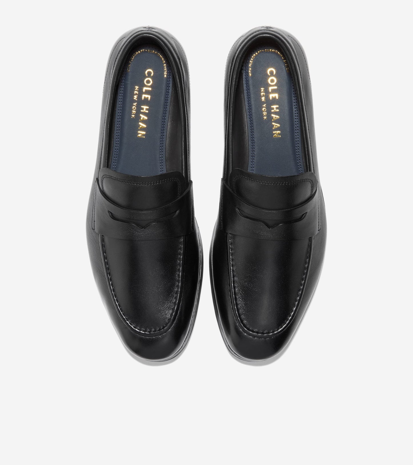 Men's Wyeth Grand Penny Loafers-Black