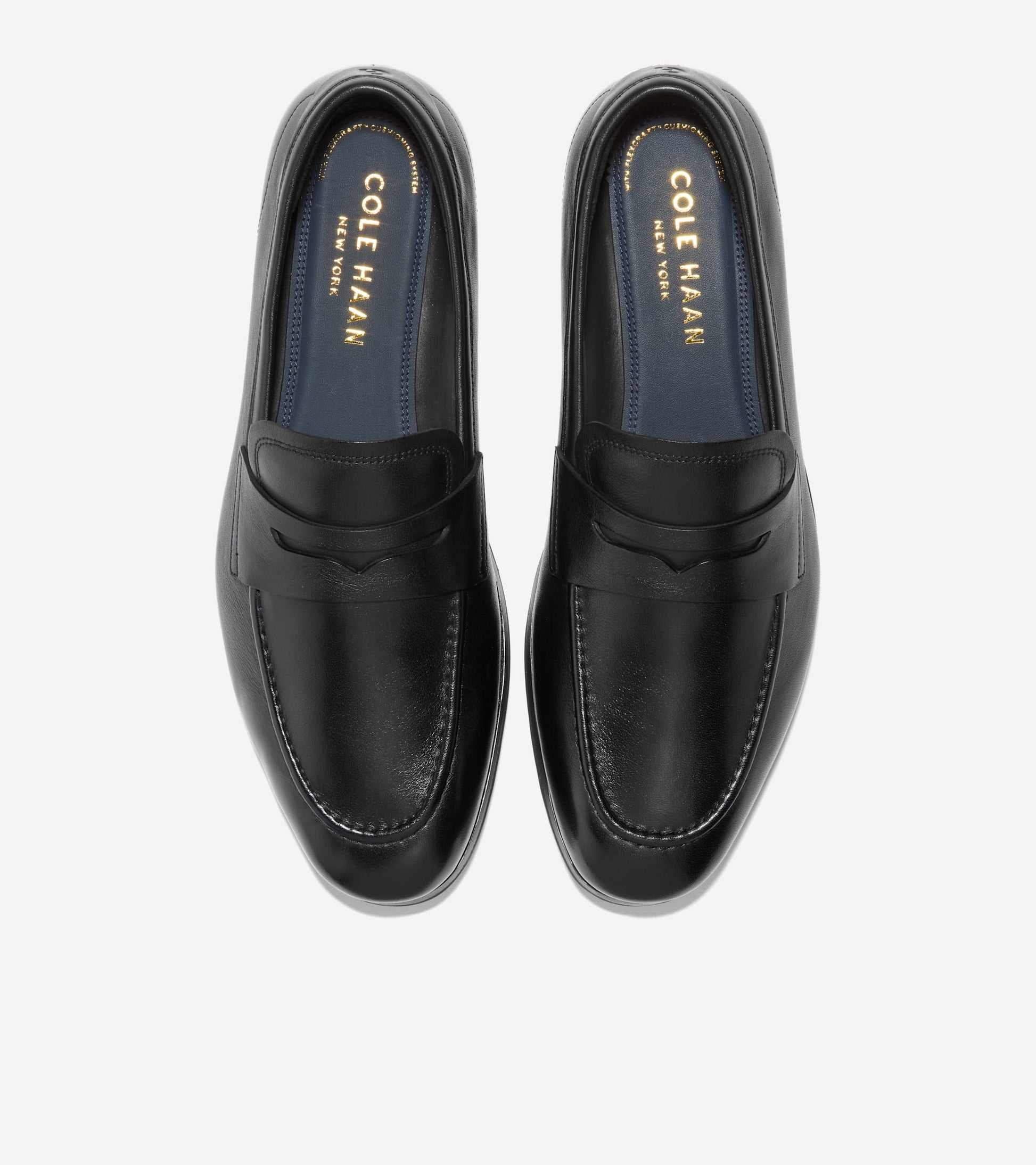 Men's Wyeth Grand Penny Loafers-Black