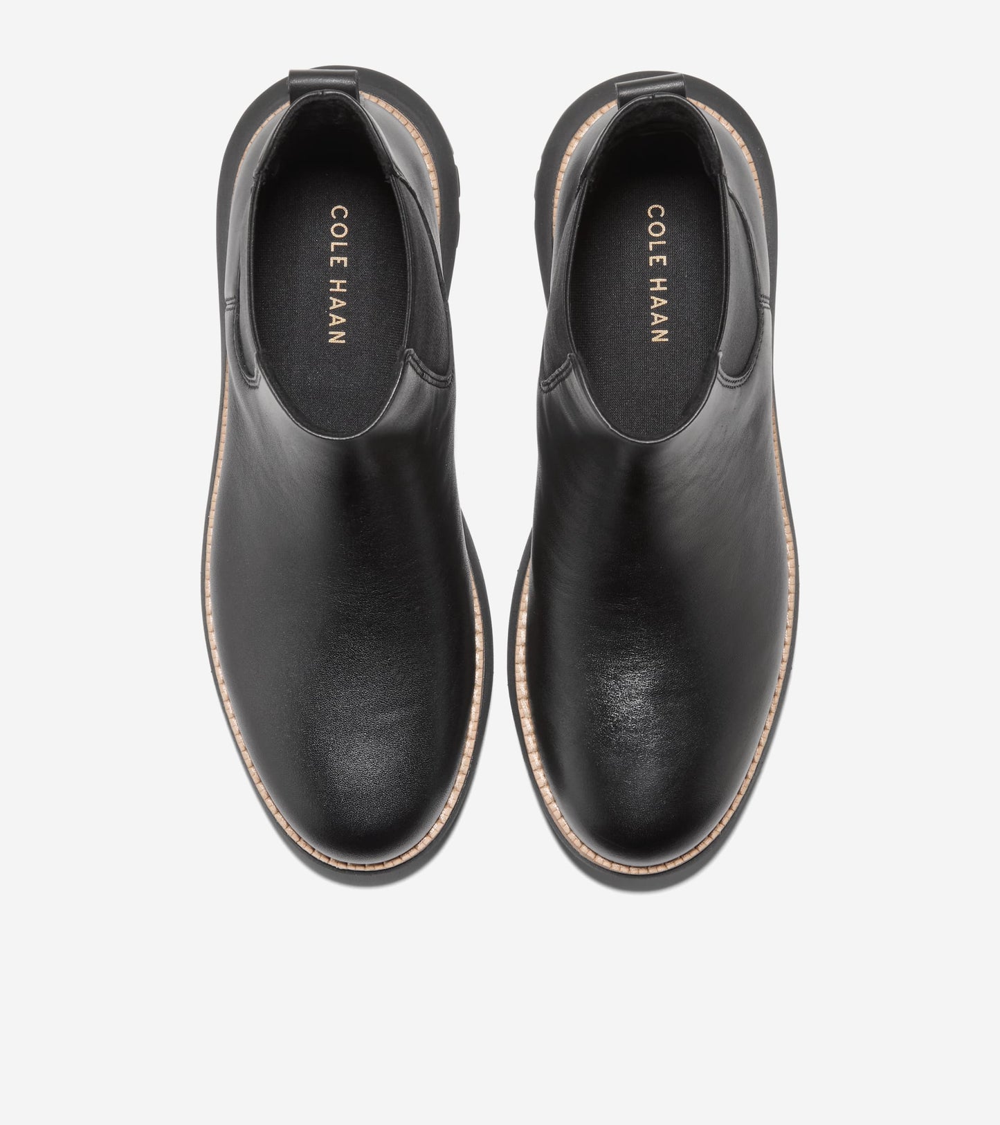 Women's ZERØGRAND Rexanna Chelsea Waterproof Boots-Black
