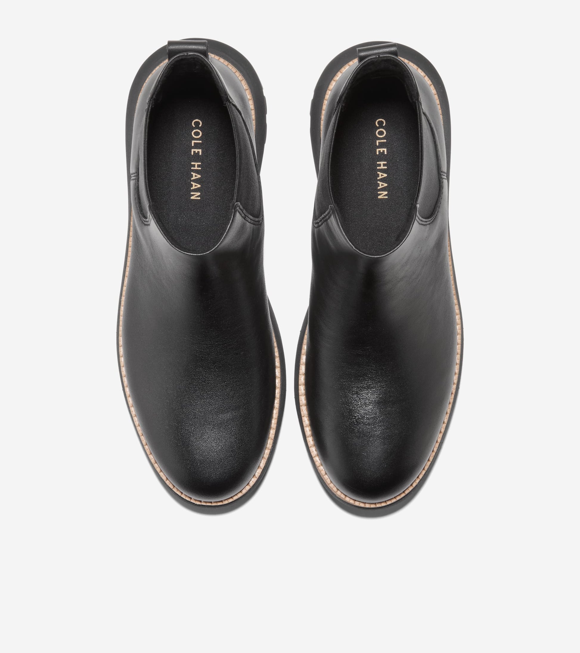 Women's ZERØGRAND Rexanna Chelsea Waterproof Boots-Black