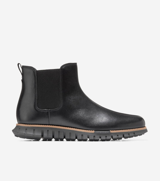 Men's ZERØGRAND Remastered Waterproof Chelsea Boots-Black-Raven
