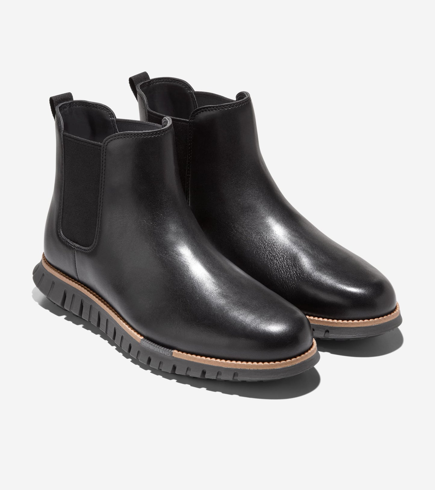 Men's ZERØGRAND Remastered Waterproof Chelsea Boots-Black-Raven