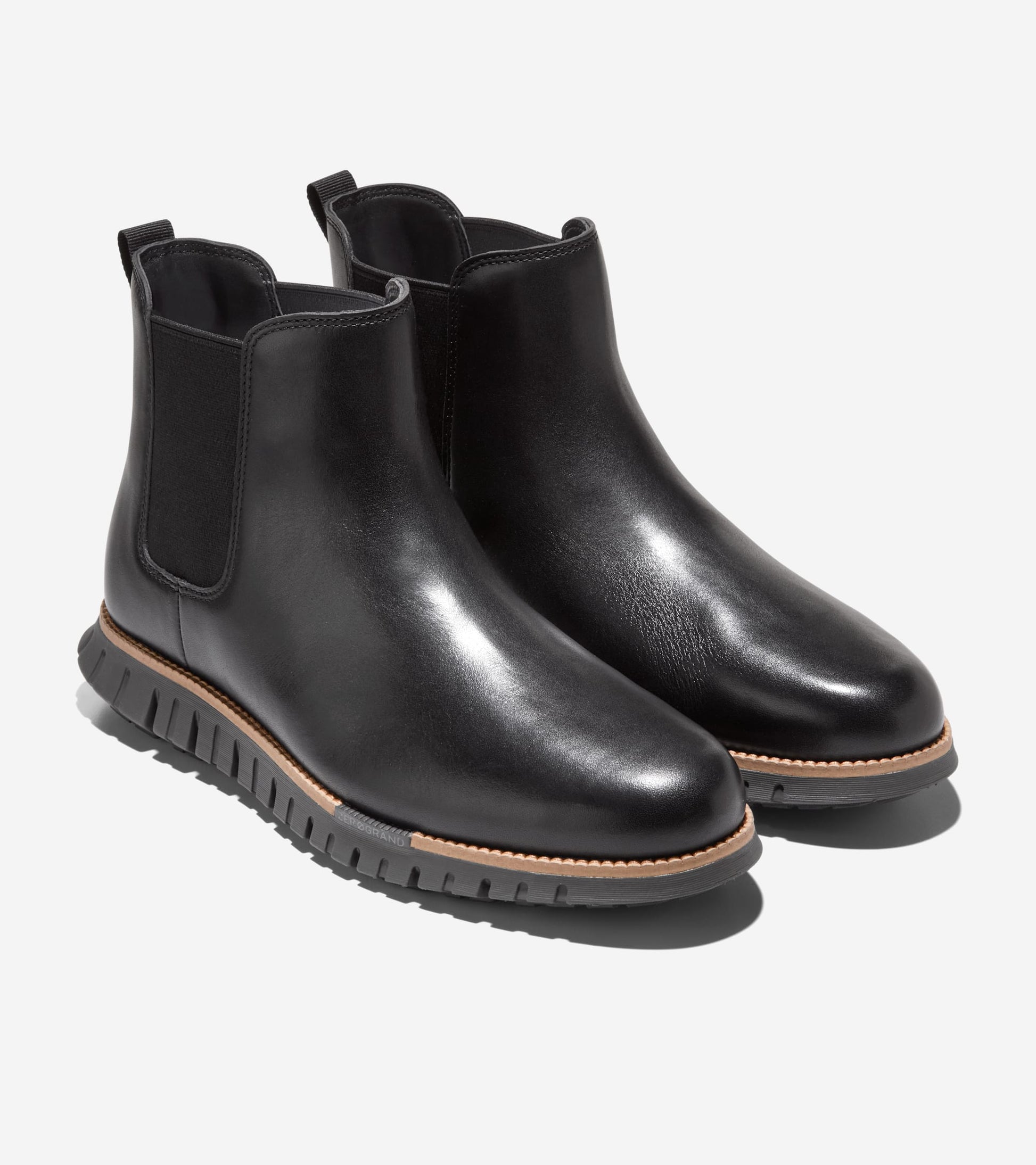 Men's ZERØGRAND Remastered Waterproof Chelsea Boots-Black-Raven