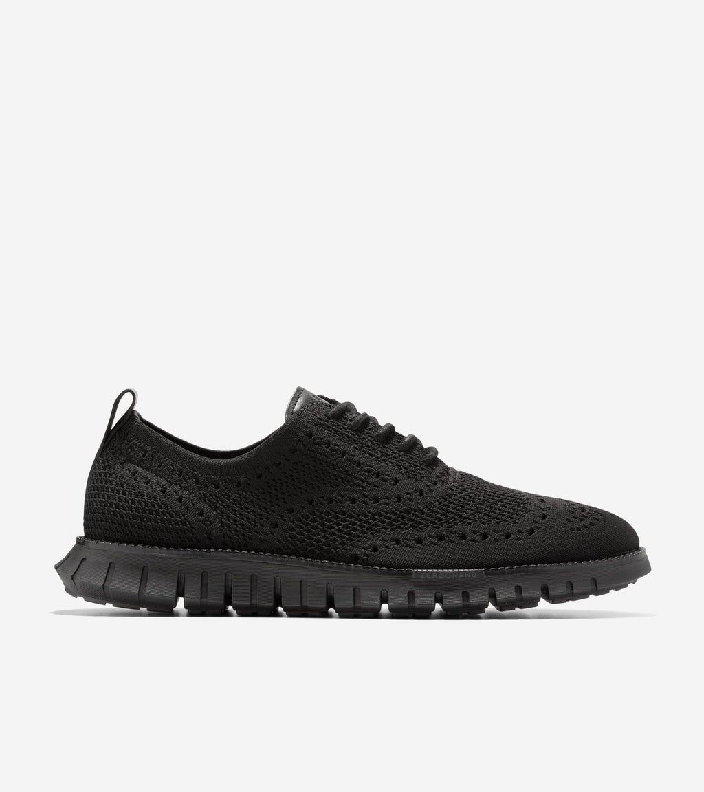 Men's ZERØGRAND Remastered Stitchlite™ Wingtip Oxfords-Black Stitchlite™
