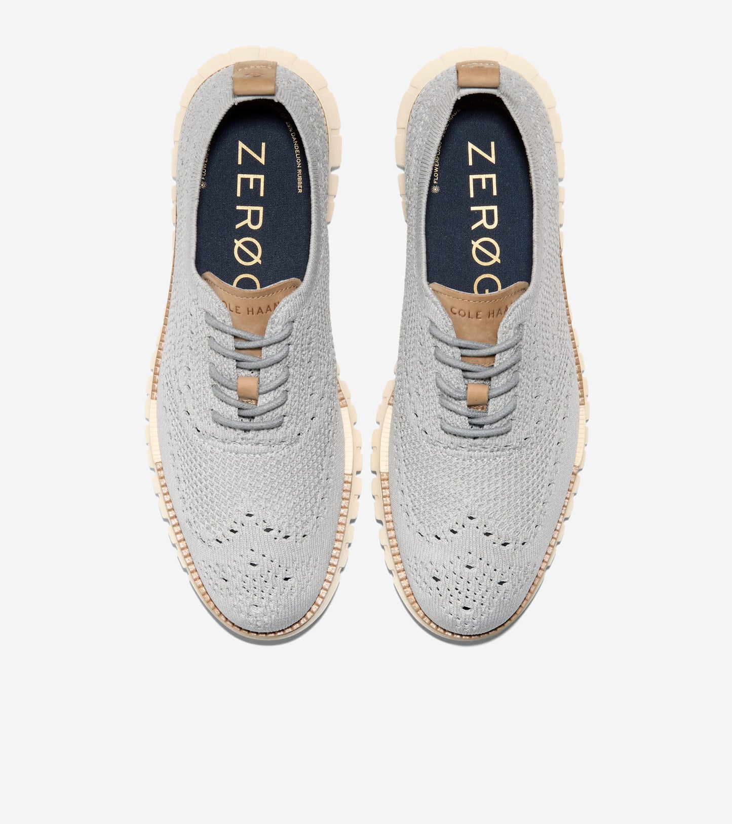 Men's ZERØGRAND Remastered Stitchlite™ Wingtip Oxfords-Oyster Mushroom-Tuscan Sand