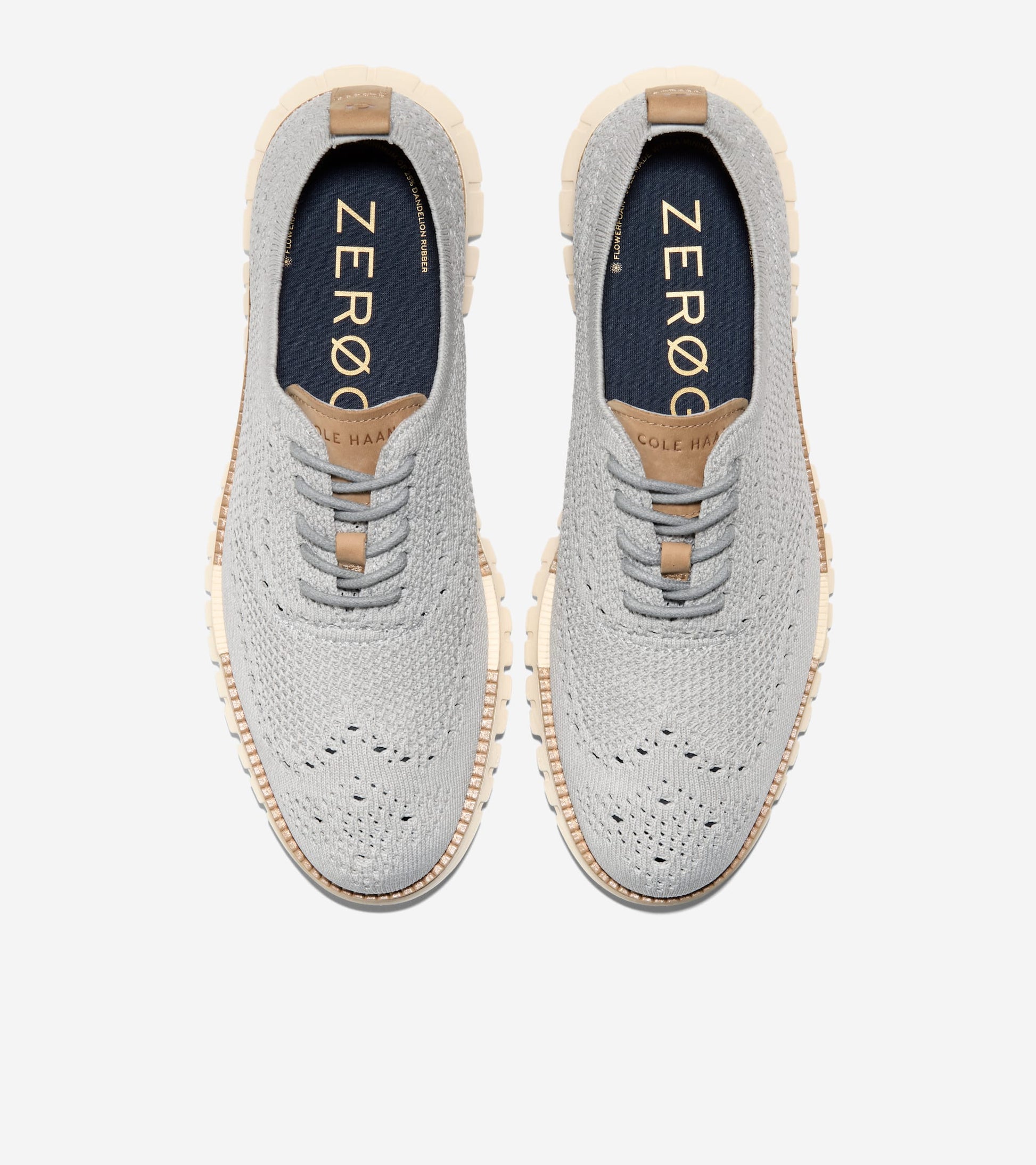 Men's ZERØGRAND Remastered Stitchlite™ Wingtip Oxfords-Oyster Mushroom-Tuscan Sand