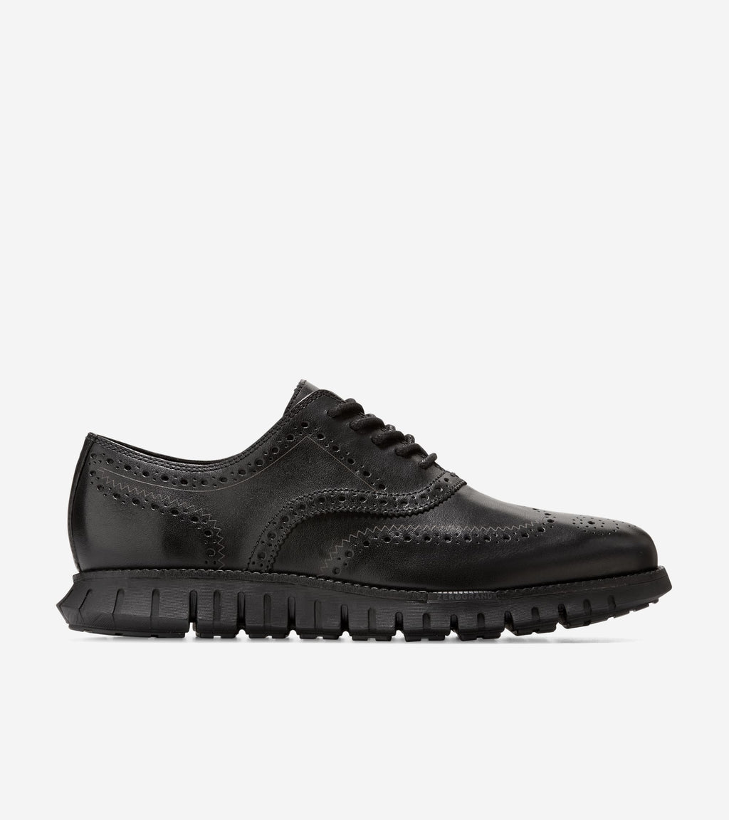 Men's ZERØGRAND Remastered Wingtip Oxfords-Black