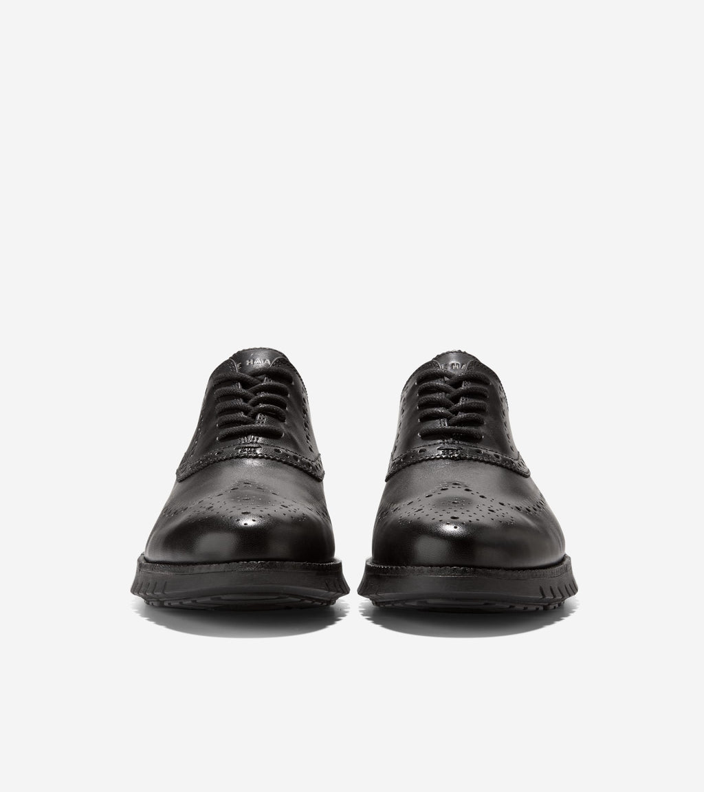 Men's ZERØGRAND Remastered Wingtip Oxfords-Black