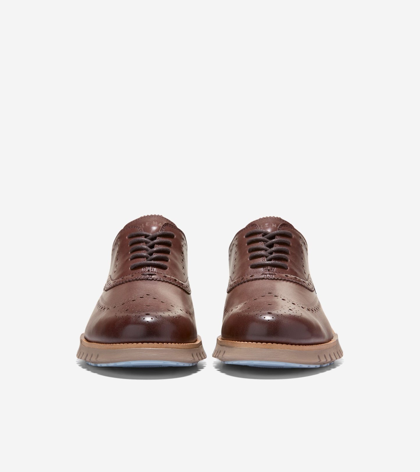 Men's ZERØGRAND Remastered Wingtip Oxfords-Dark Chocolate-Irish Coffee,