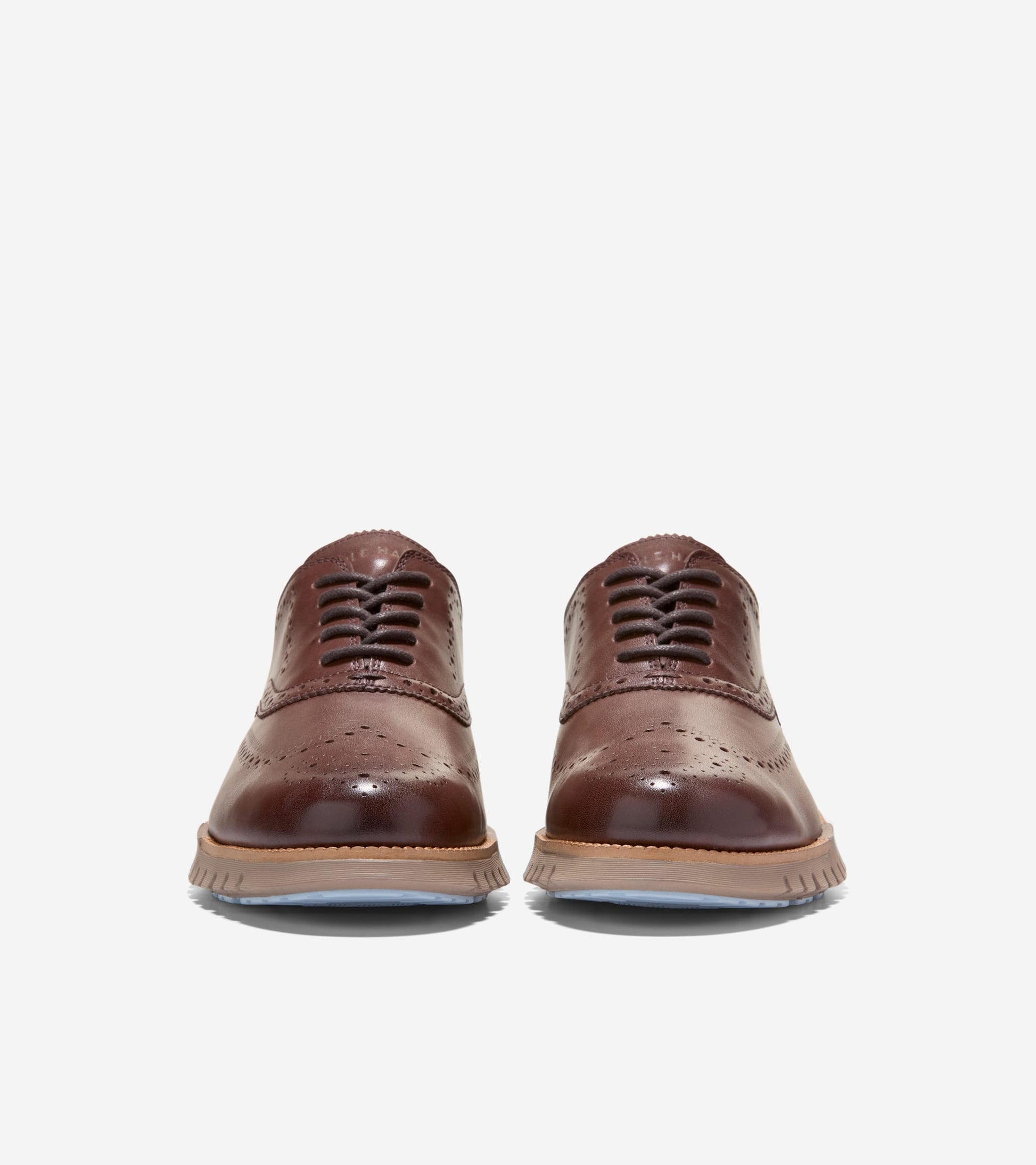 Men's ZERØGRAND Remastered Wingtip Oxfords-Dark Chocolate-Irish Coffee,