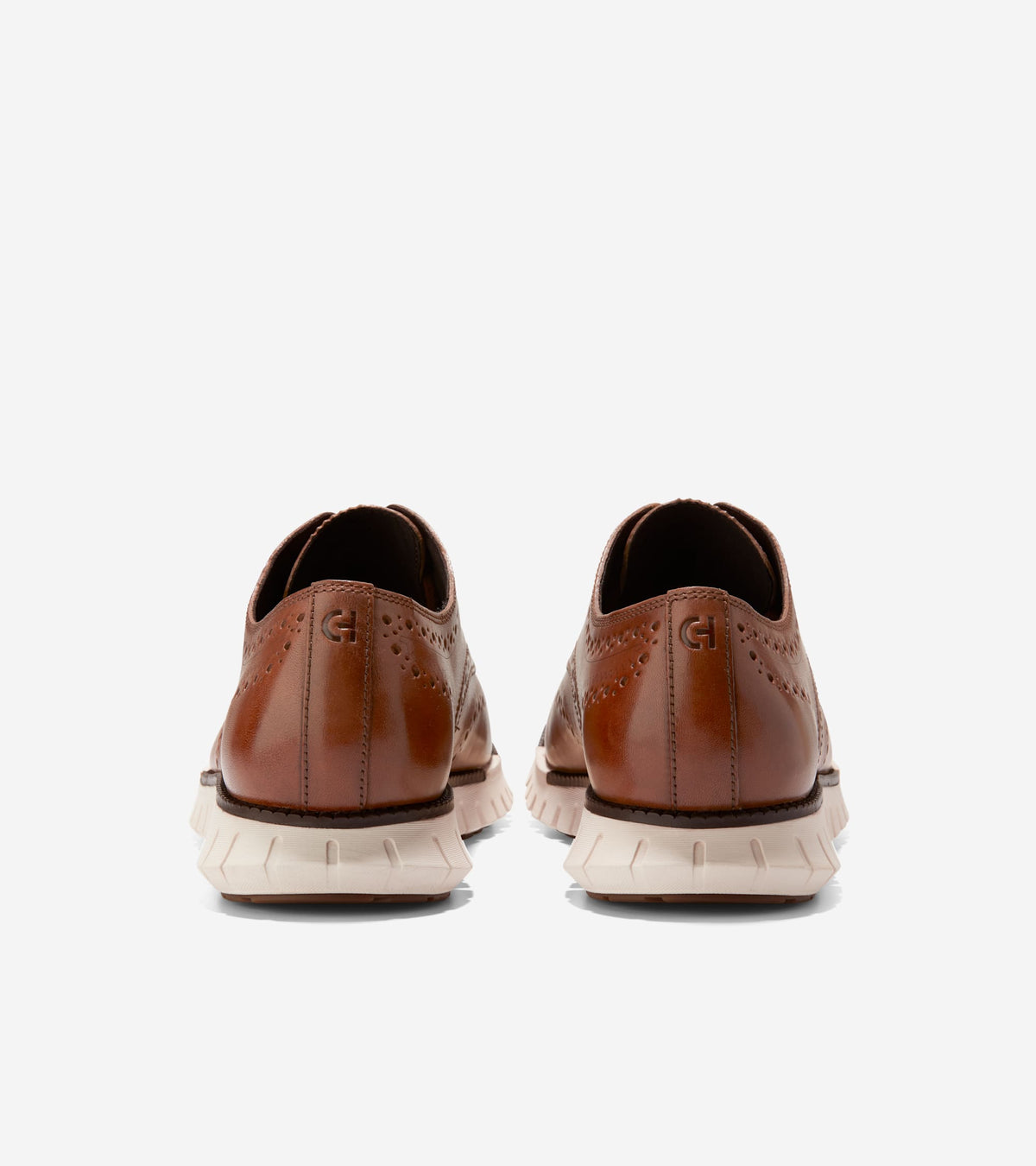 Men's ZERØGRAND Remastered Wingtip Oxfords-British Tan-Ivory