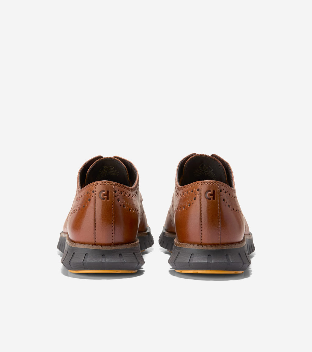 Men's ZERØGRAND Remastered Wingtip Oxfords-British Tan-Java
