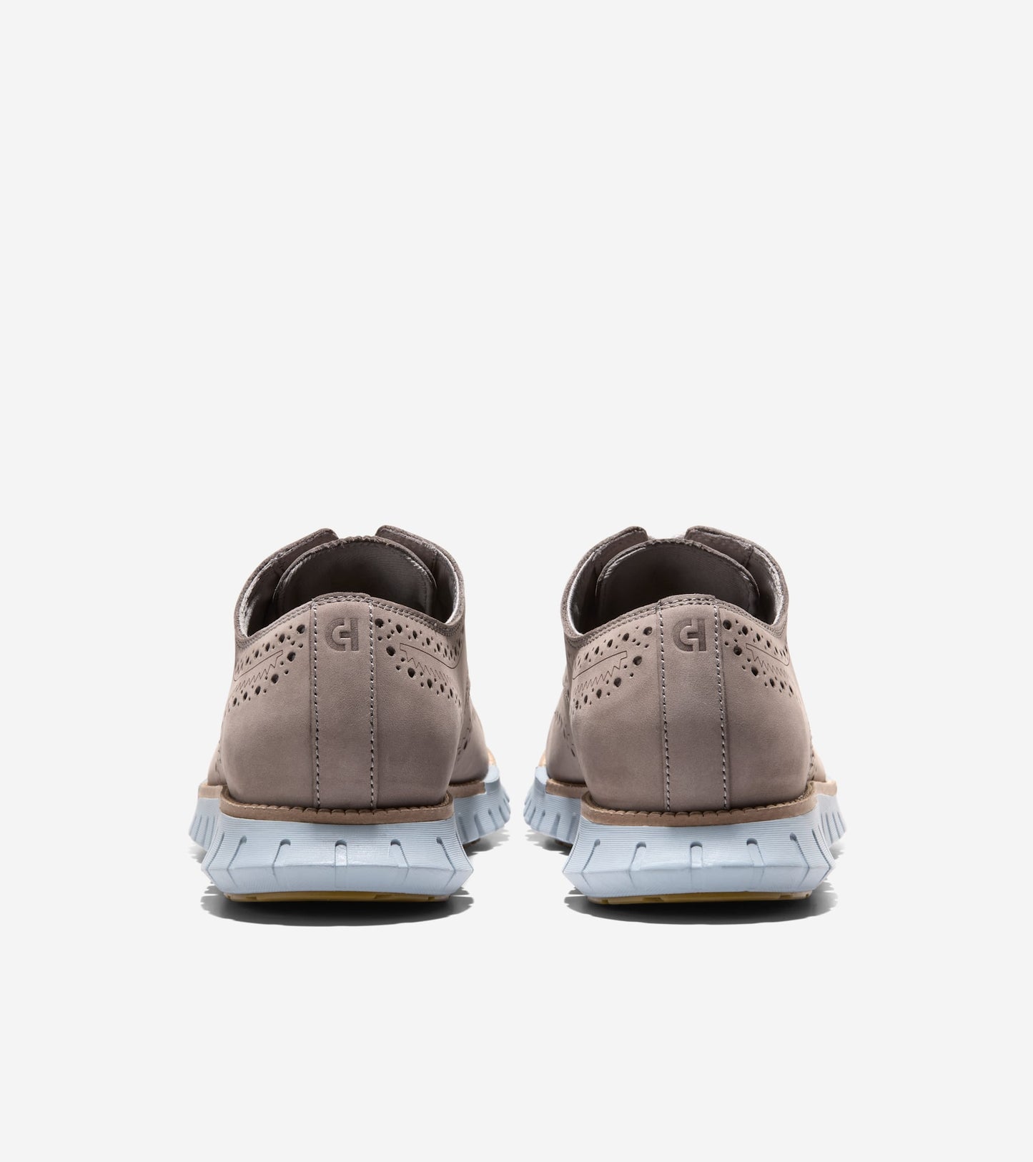Men's ZERØGRAND Remastered Wingtip Oxfords-Ironstone-Natural-Dusty Blue