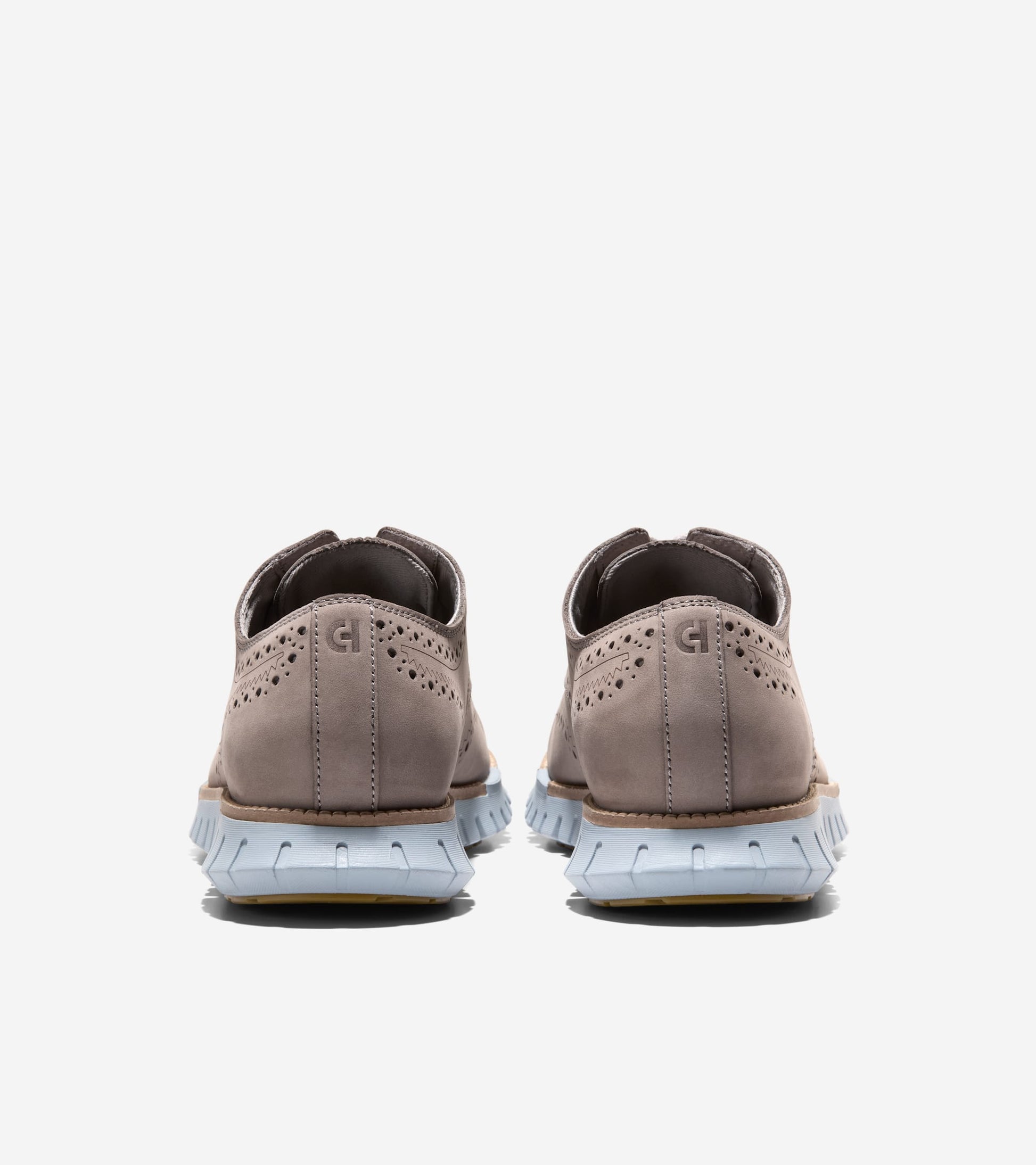 Men's ZERØGRAND Remastered Wingtip Oxfords-Ironstone-Natural-Dusty Blue