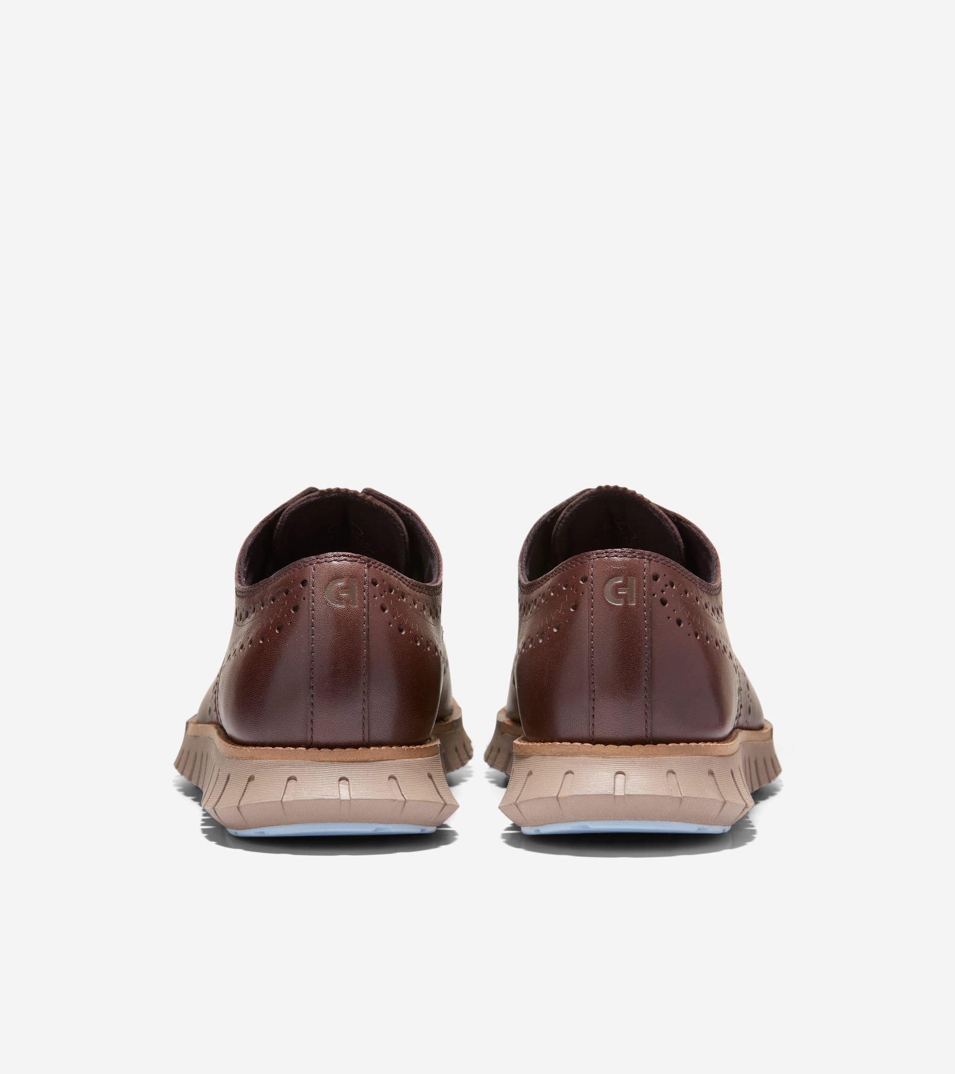 Men's ZERØGRAND Remastered Wingtip Oxfords-Dark Chocolate-Irish Coffee,