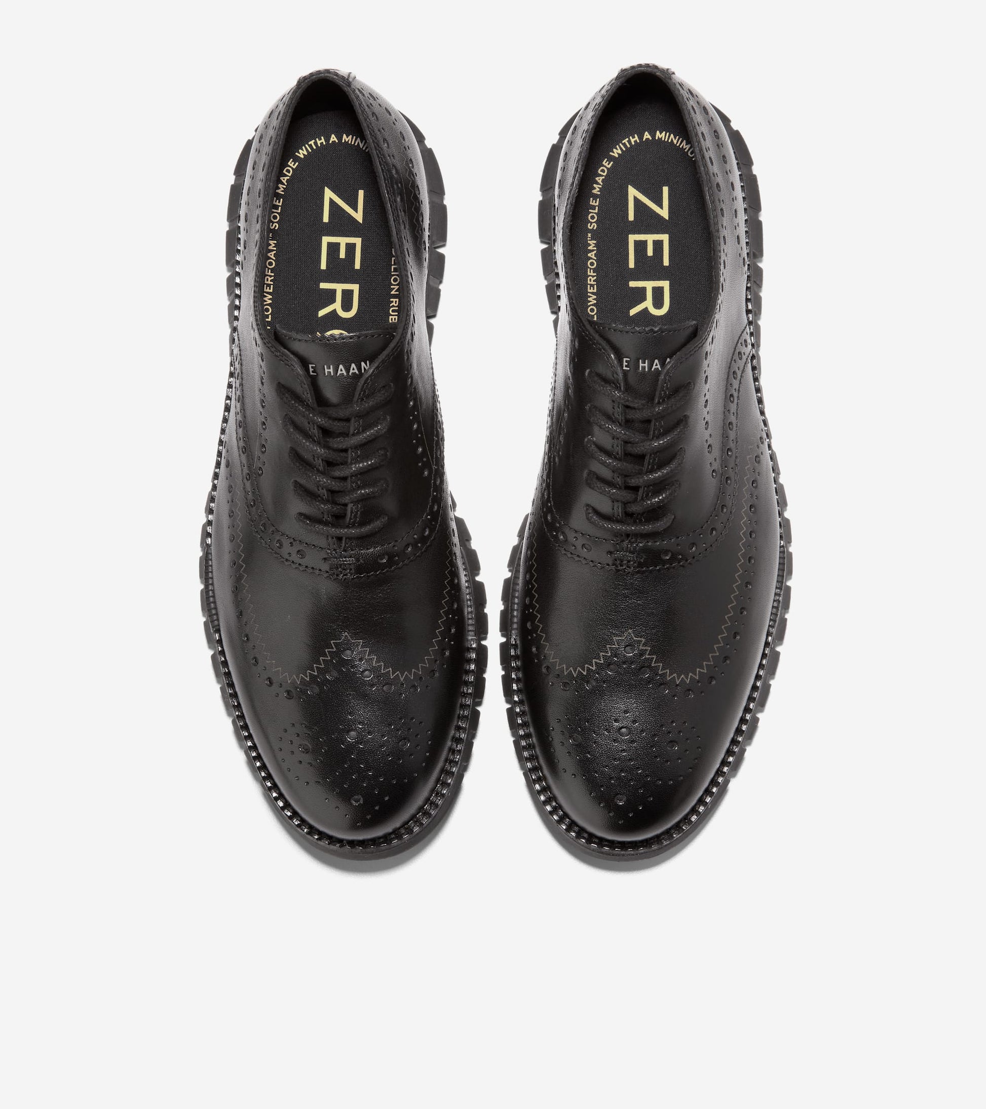 Men's ZERØGRAND Remastered Wingtip Oxfords-Black