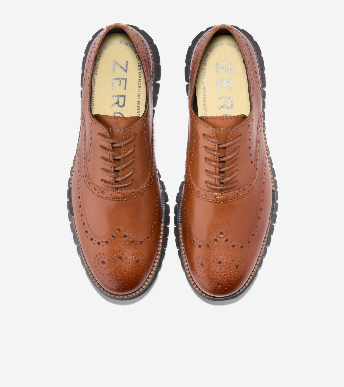 Men's ZERØGRAND Remastered Wingtip Oxfords-British Tan-Java