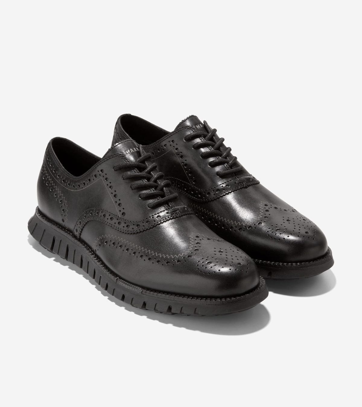 Men's ZERØGRAND Remastered Wingtip Oxfords-Black