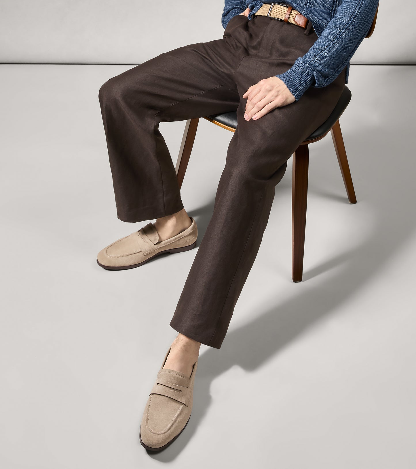 Men's Wyeth Grand Penny Loafers-Dark Latte-Dark Natural