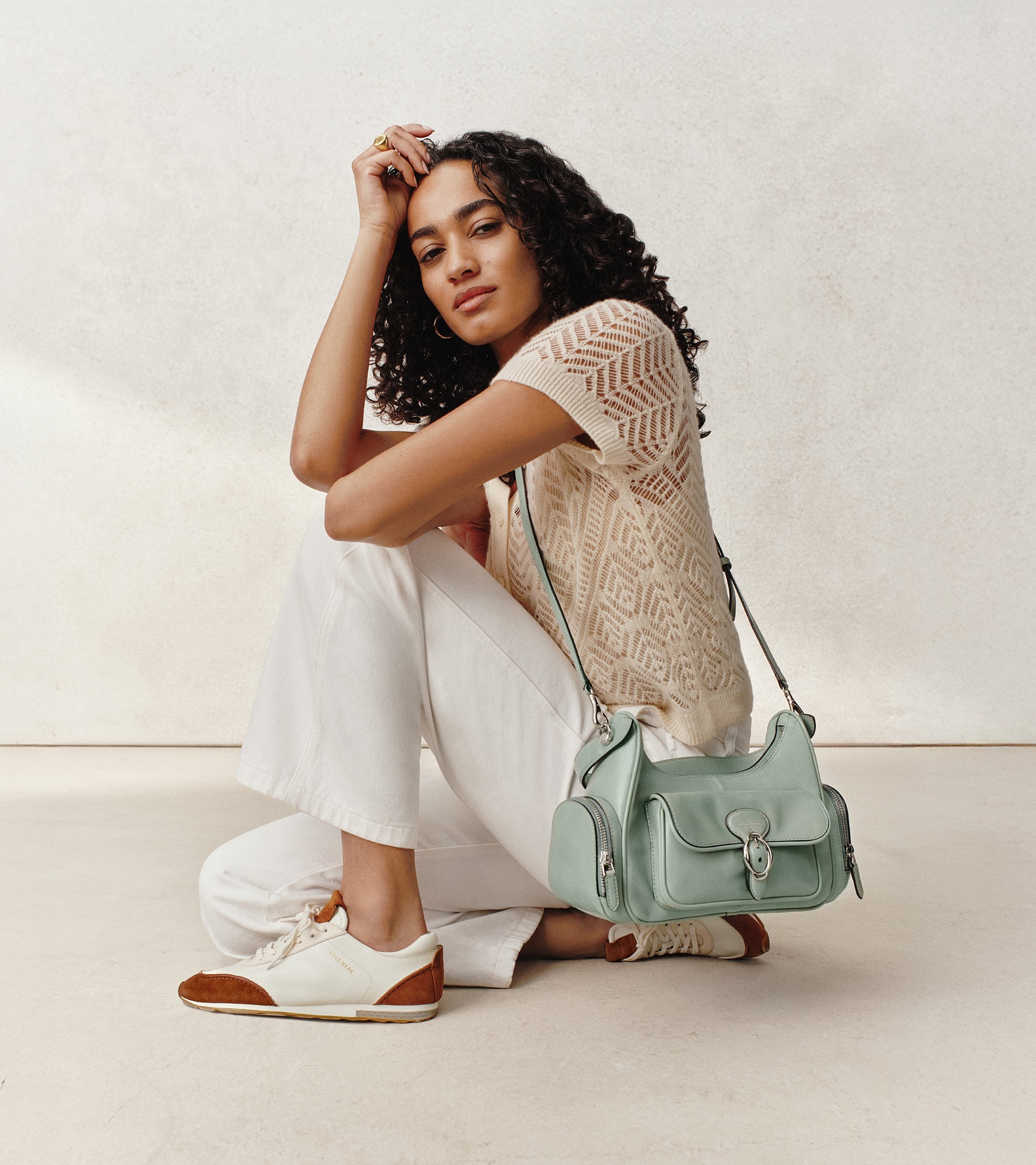 Women's GrandPrø Energyweave Low Profile Sneakers-Powder-Sand Dollar-Tobacco
