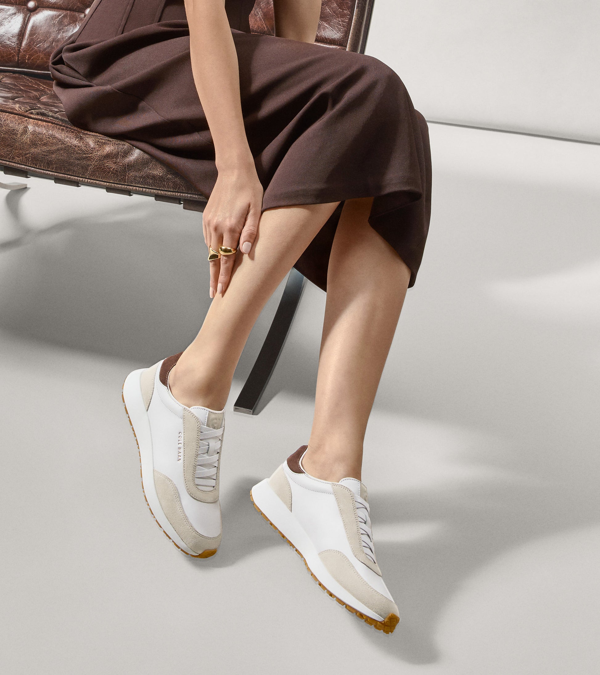 Women's GrandPrø Luxe Mile Slip-On Sneakers-Ancient Scroll-Fondue Fudge