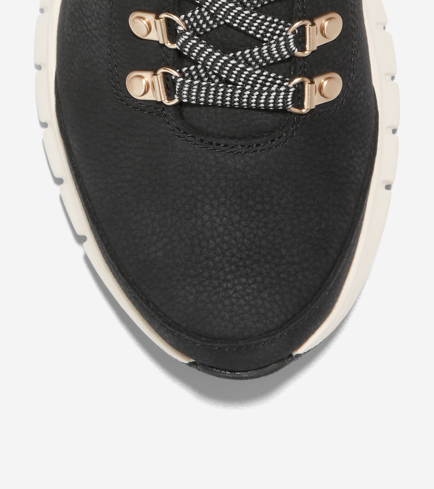 W29763:BLACK NUBUCK/SHEARLING/IVORY WP