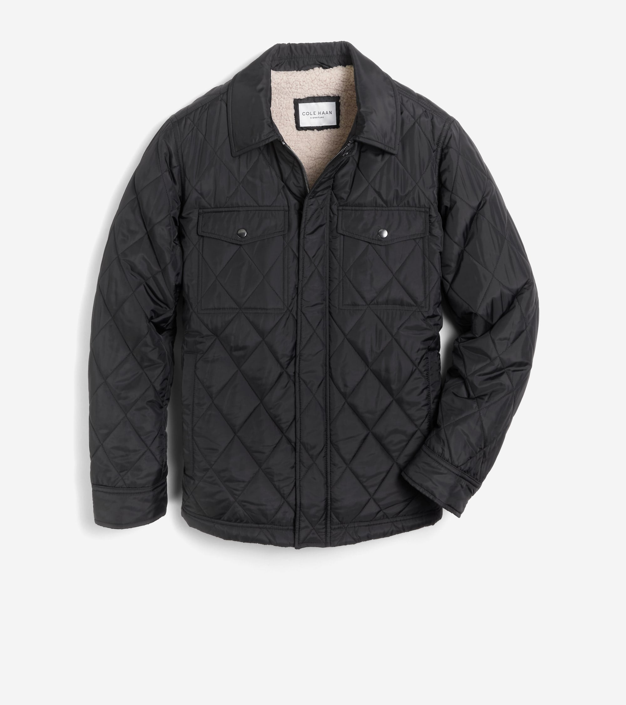 Cole haan 2025 diamond-quilted barn jacket