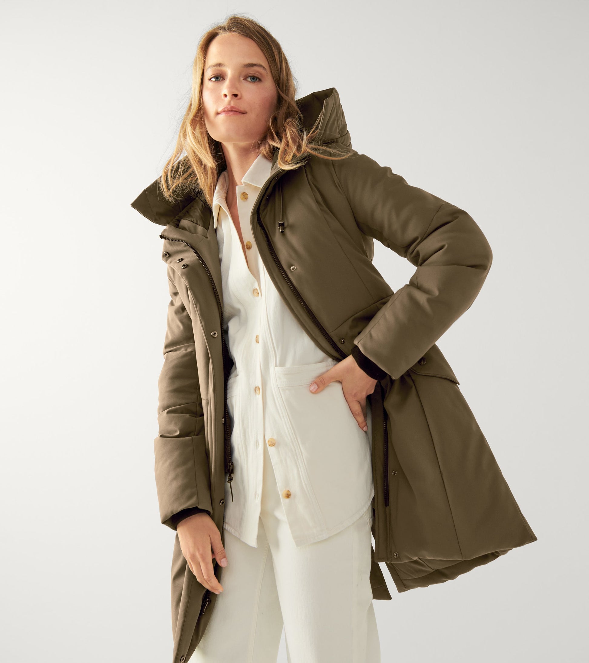 Women's Water Resistant Stretch Twill Parka – Cole Haan UK