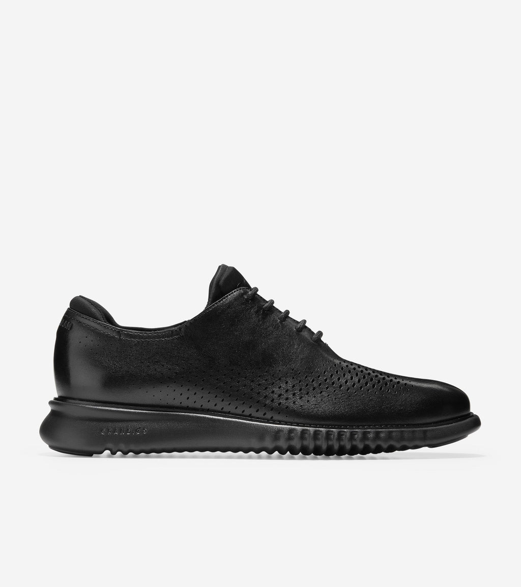 2.ZERØGRAND Lined Laser Wingtip Oxford
