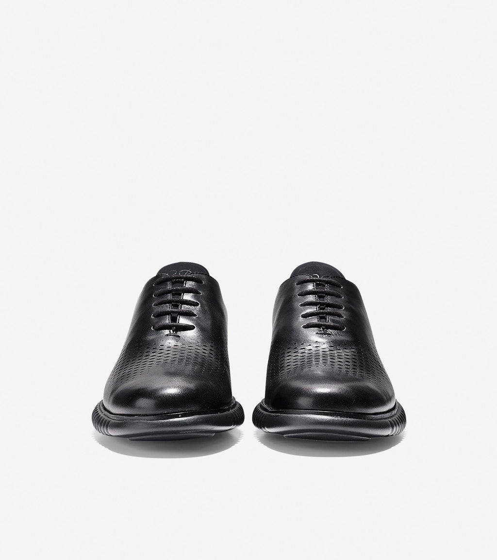 2.ZERØGRAND Lined Laser Wingtip Oxford