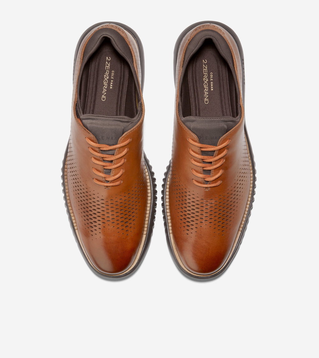Men's 2.ZERØGRAND Lined Laser Wingtip Oxford