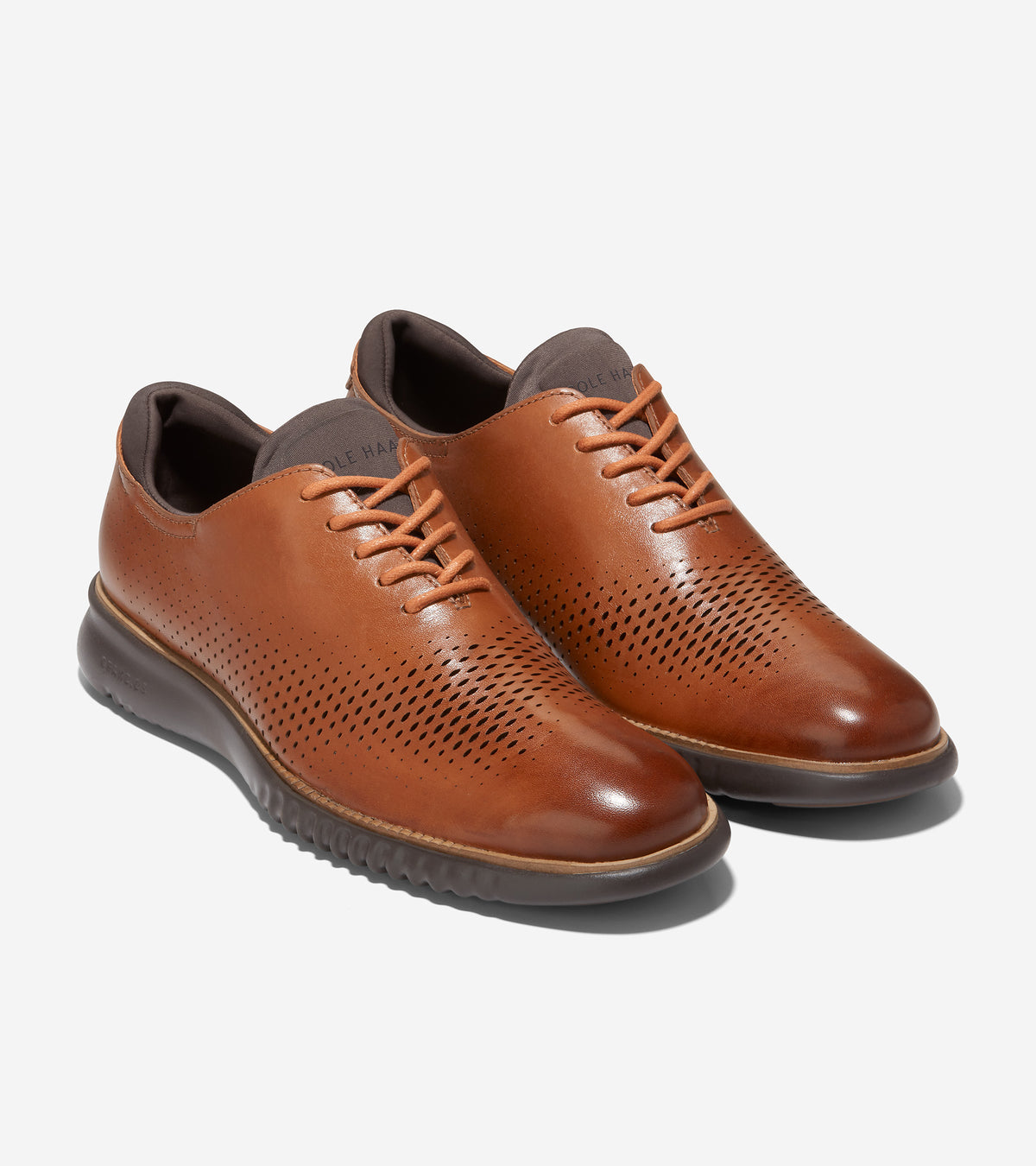 Men's 2.ZERØGRAND Lined Laser Wingtip Oxford