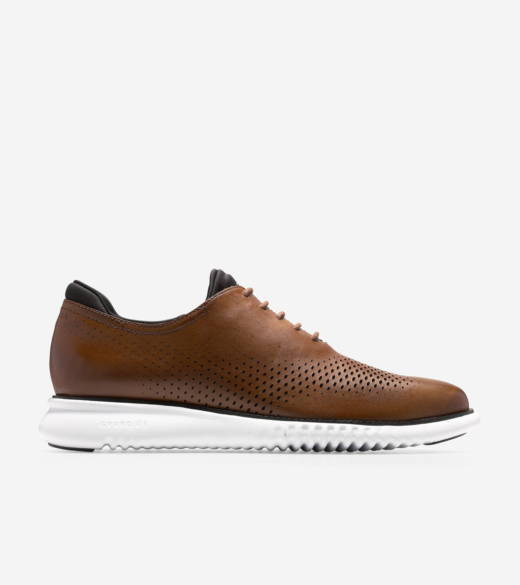 2.ZERØGRAND Lined Laser Wingtip Oxford