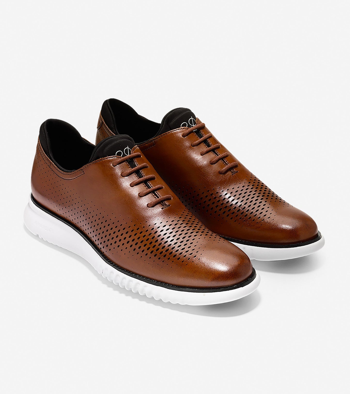 2.ZERØGRAND Lined Laser Wingtip Oxford