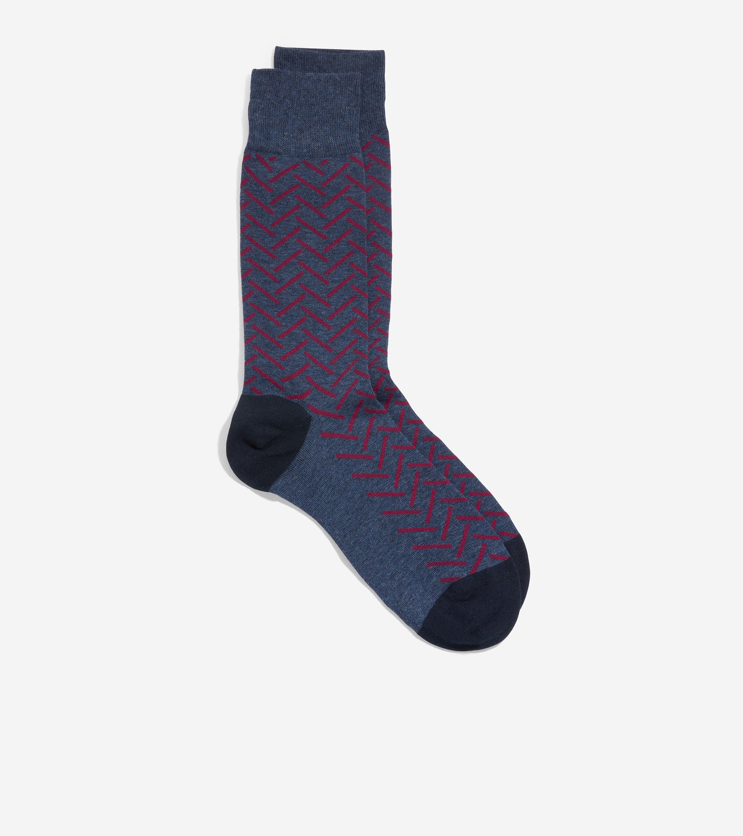 Men's Herringbone Dress Crew Socks