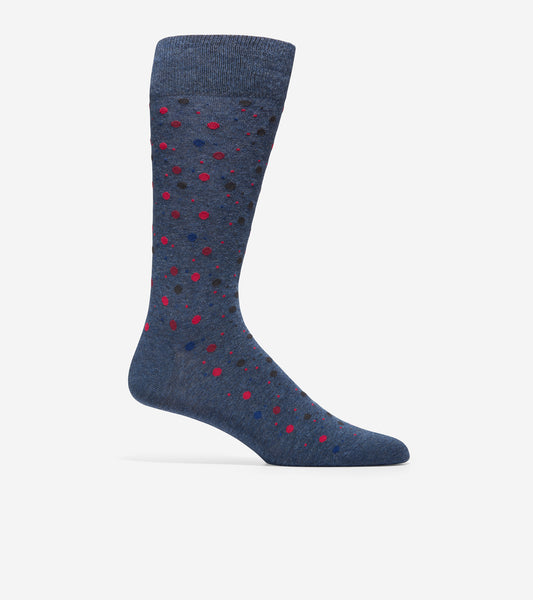 Men's Dot Dress Crew Socks