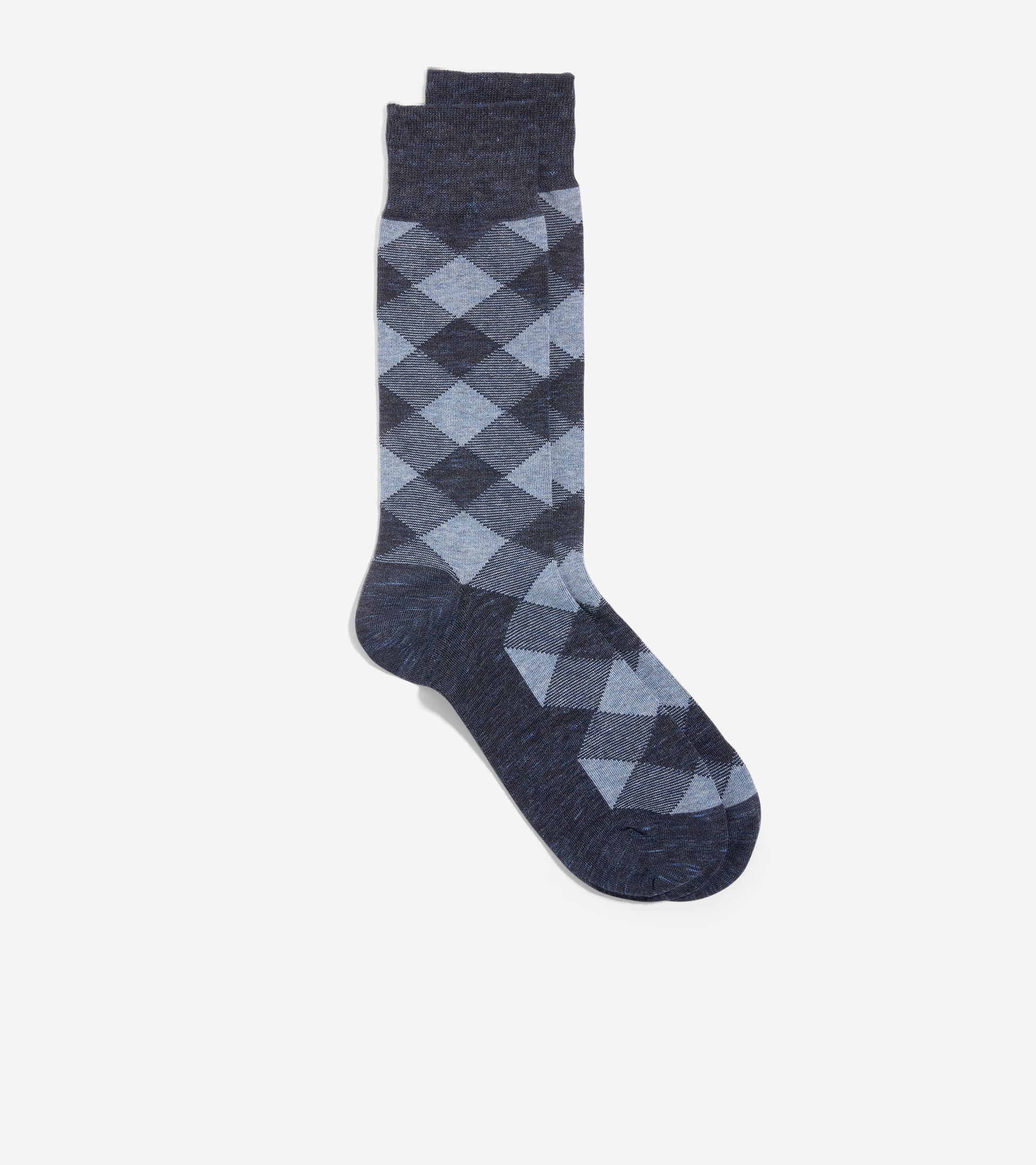 Men's Plaid Twist Dress Crew Socks