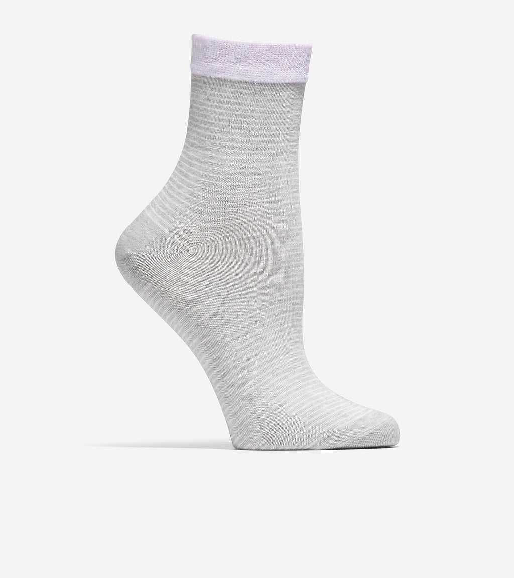 Women's 2-Pair Short Stripe Crew Socks